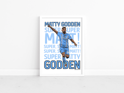 Matty Godden fan chant print