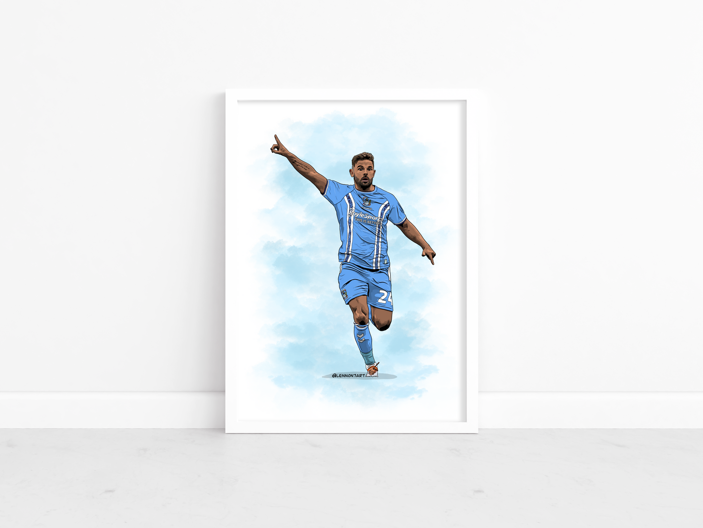 Matty Godden - Sky Blues stars 22-23 print