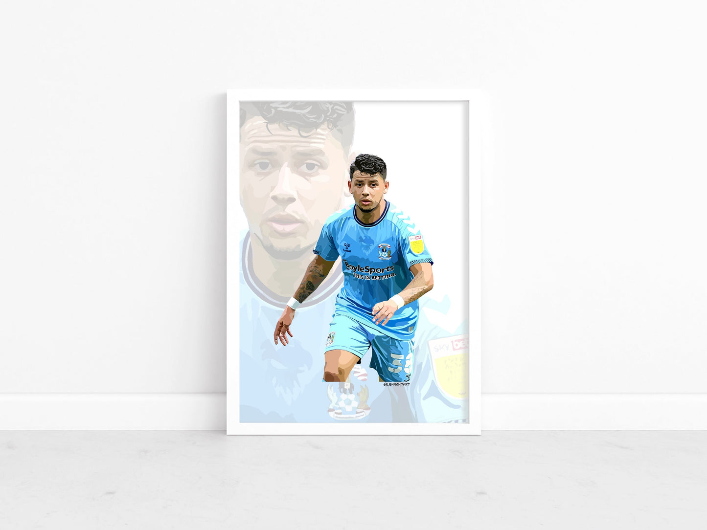 Gustavo Hamer - Sky Blues stars 21-22 print