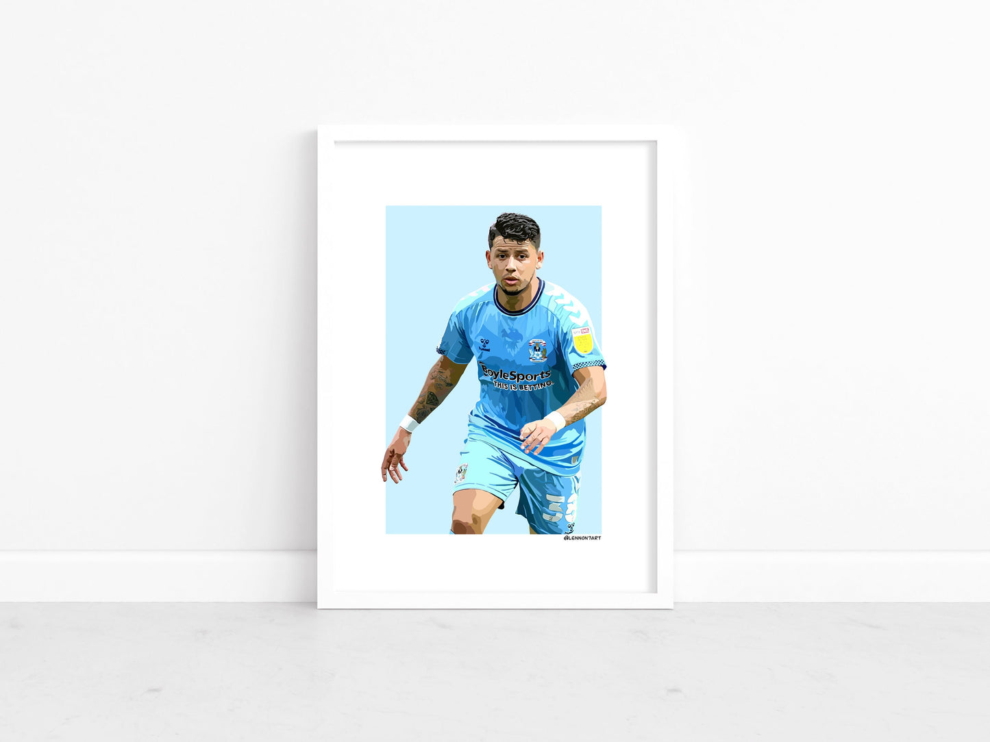 Gustavo Hamer - Sky Blues stars 21-22 print