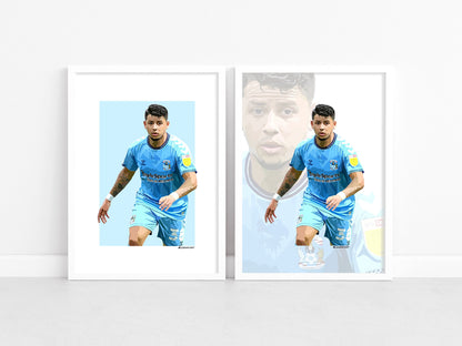 Gustavo Hamer - Sky Blues stars 21-22 print