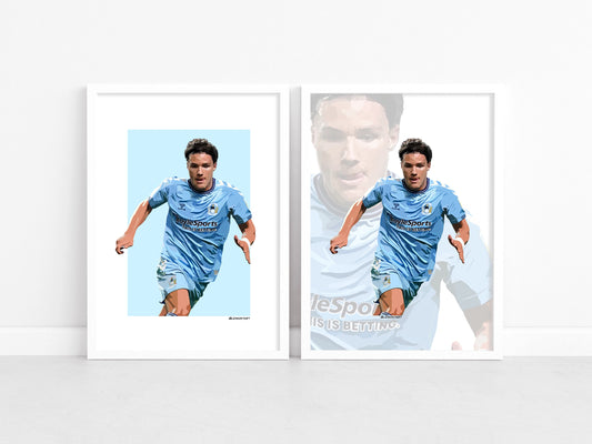 Callum O’Hare - Sky Blues stars 21-22 print