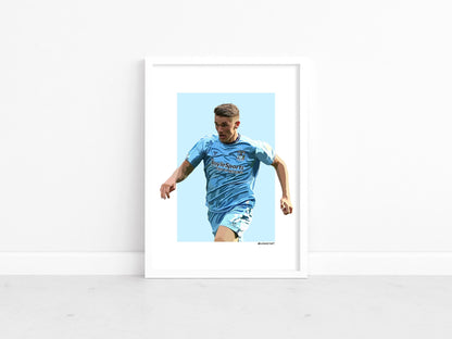 Viktor Gyokeres - Sky Blues stars 21-22 - A3 A4 print