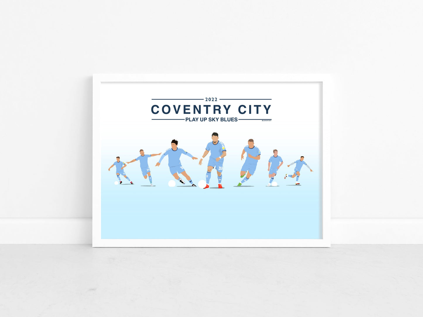 Coventry City team print - Faceless series