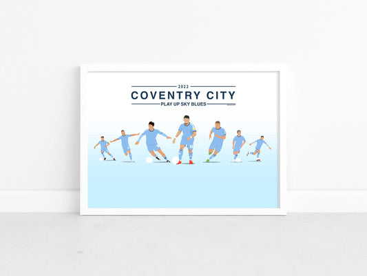 Coventry City team print - Faceless series