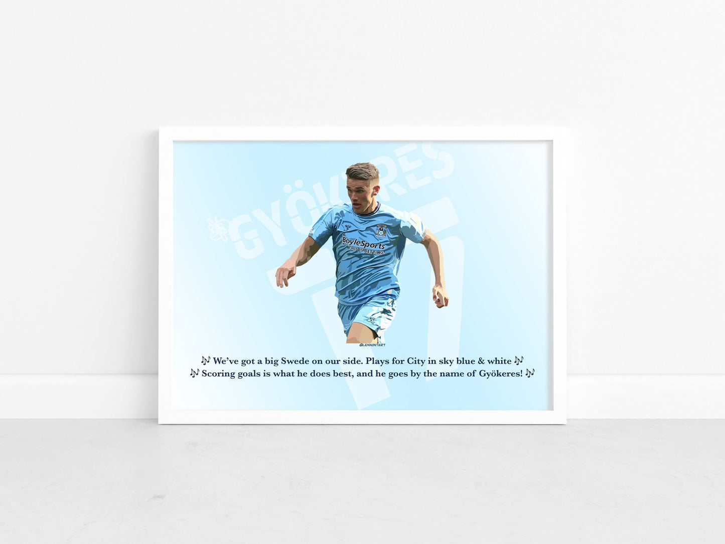 Viktor Gyokeres - CCFC Songs series print