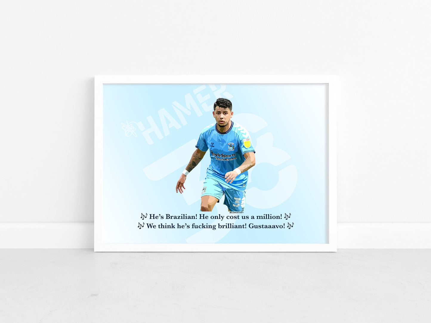 Gustavo Hamer fan chant print