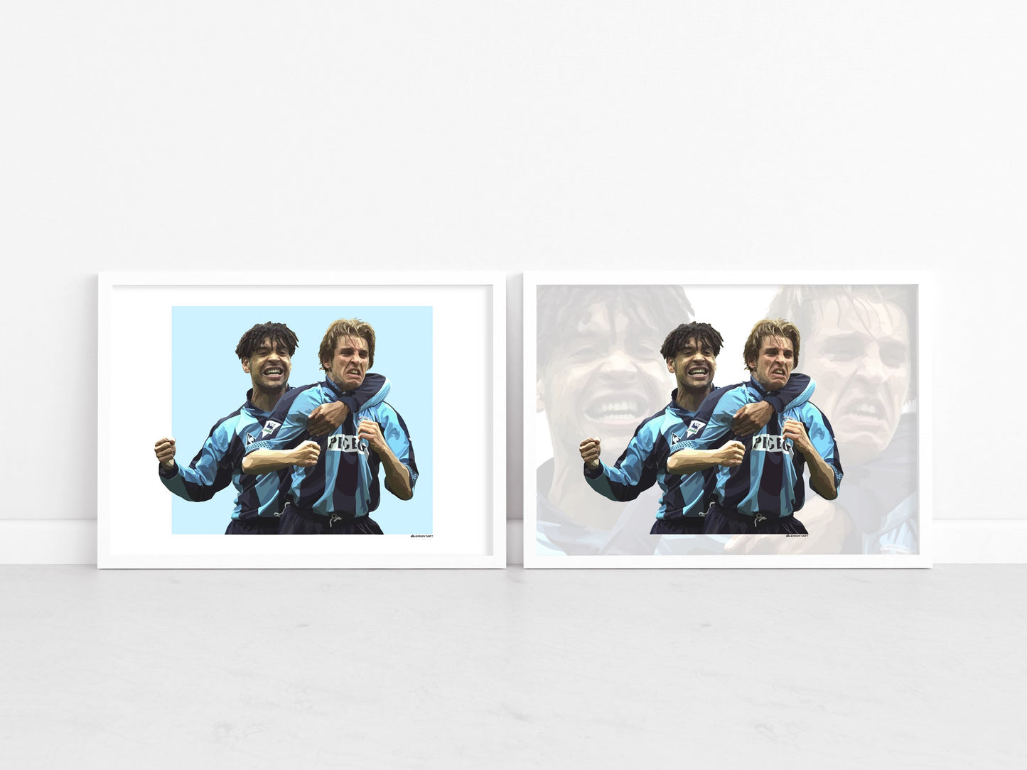 Darren Huckerby & Richard Shaw - CCFC Legends print