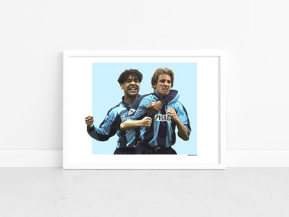 Darren Huckerby & Richard Shaw - CCFC Legends print