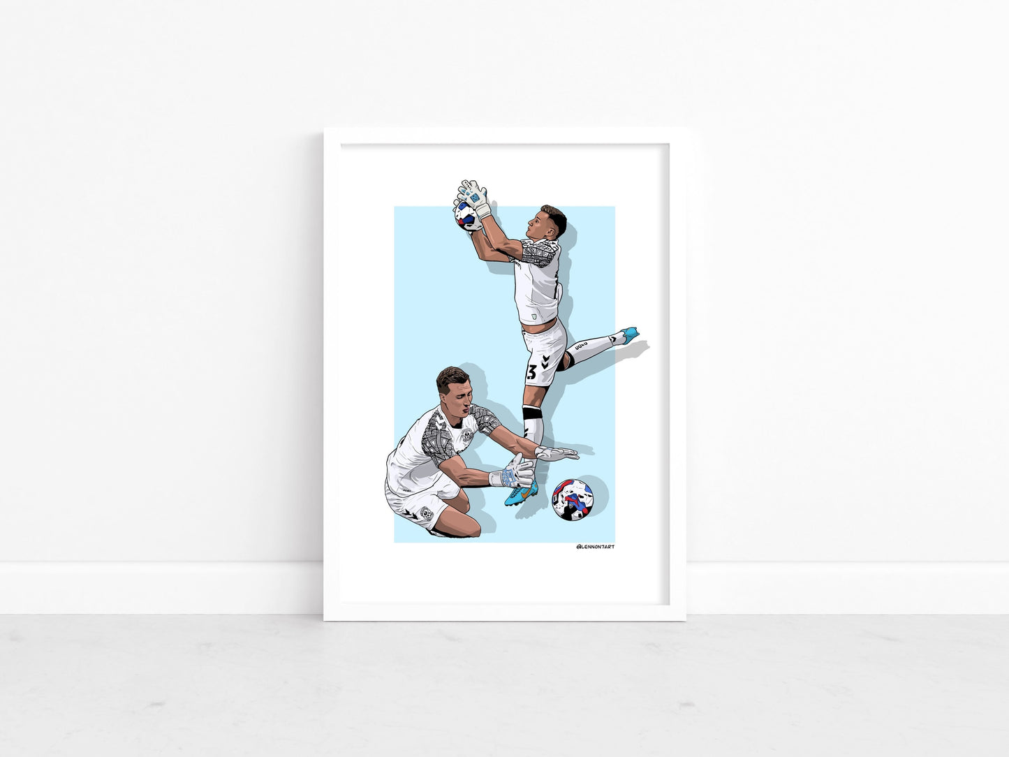 Simon Moore & Ben Wilson - Sky Blues stars 22-23 print