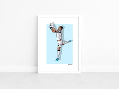 Simon Moore & Ben Wilson - Sky Blues stars 22-23 print