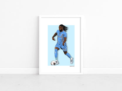 Kasey Palmer - Sky Blues stars 22-23 print