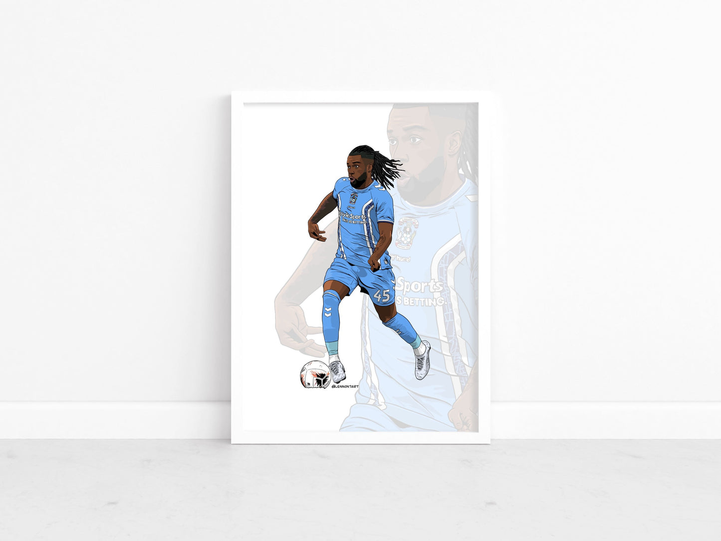 Kasey Palmer - Sky Blues stars 22-23 print