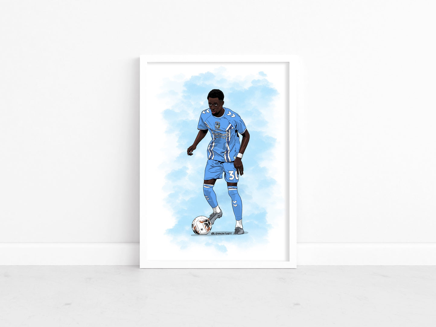 Fabio Tavares - Sky Blues stars 22-23 print