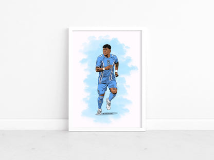 Gustavo Hamer - Sky Blues stars 22-23 print