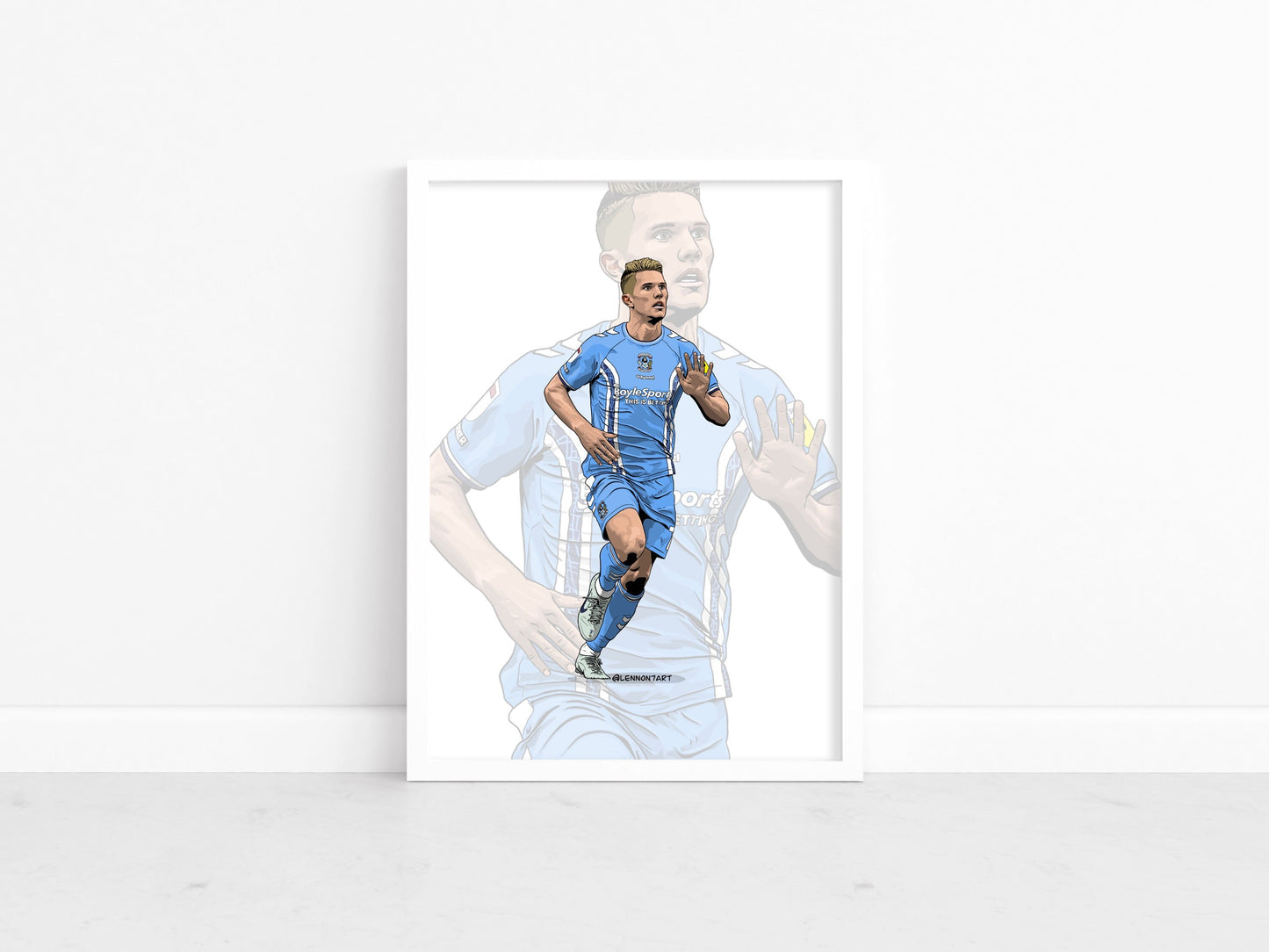 Viktor Gyökeres - Sky Blues stars 22-23 - A3 A4 print