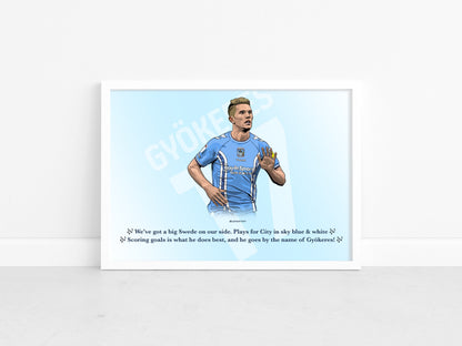 Viktor Gyokeres - CCFC Songs series print