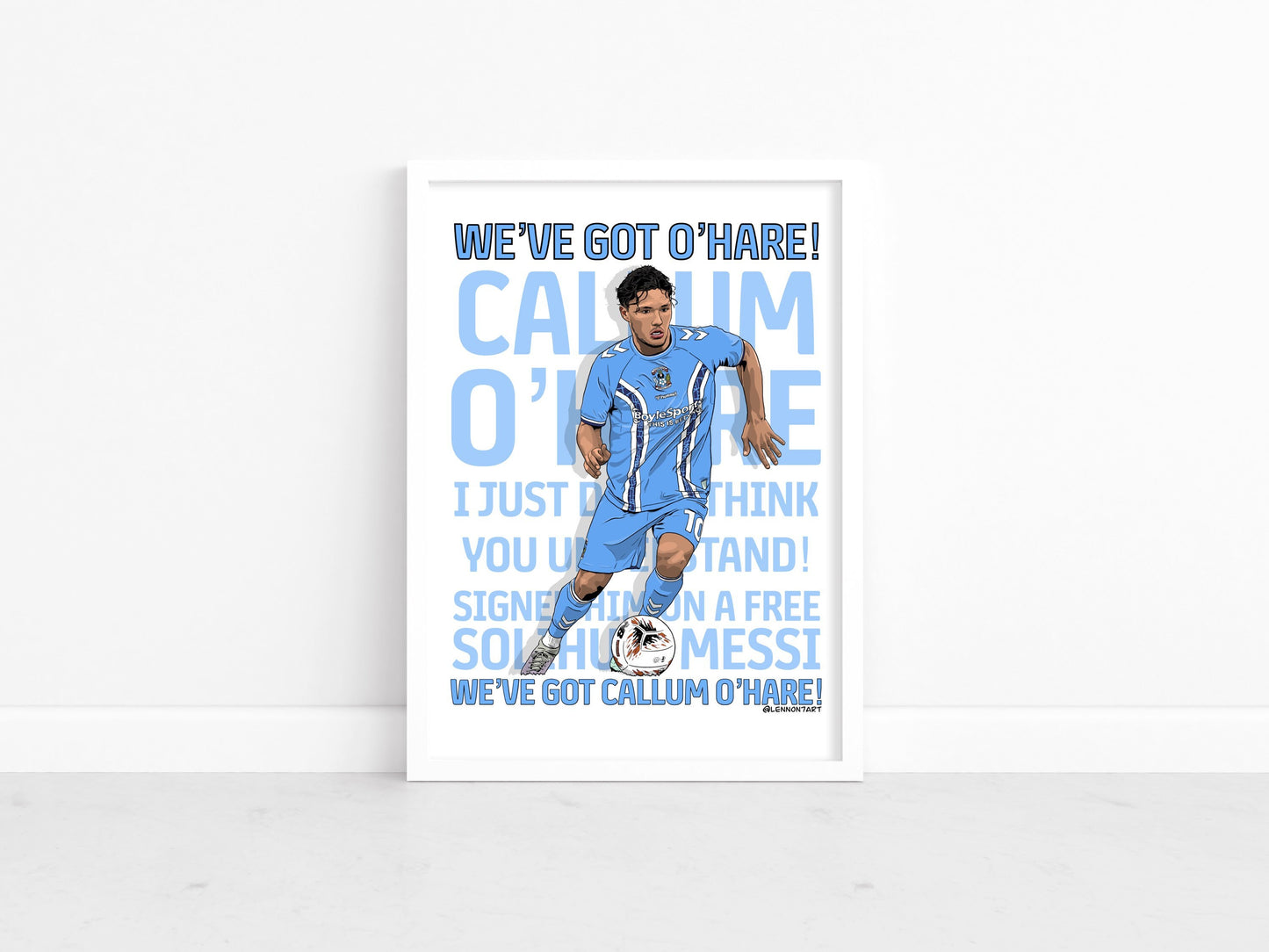 Callum O’Hare fan chant print