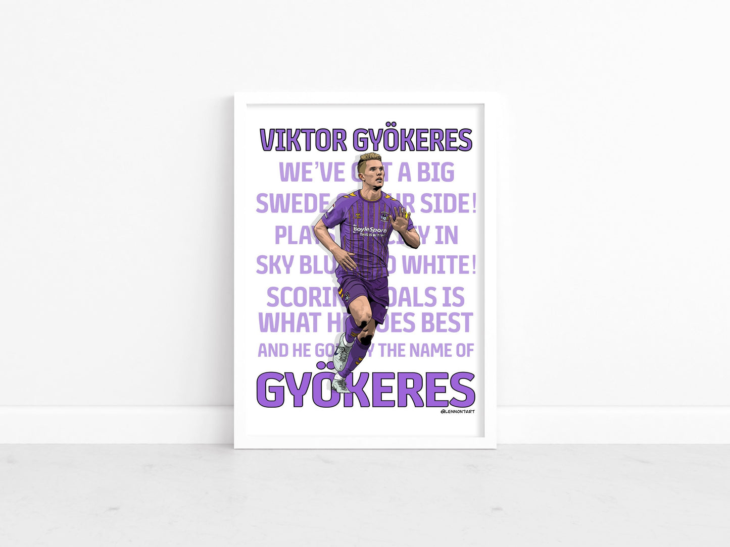 Viktor Gyokeres - CCFC Songs series print