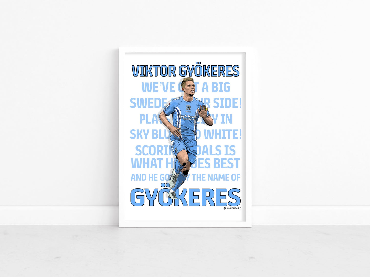 Viktor Gyokeres - CCFC Songs series print