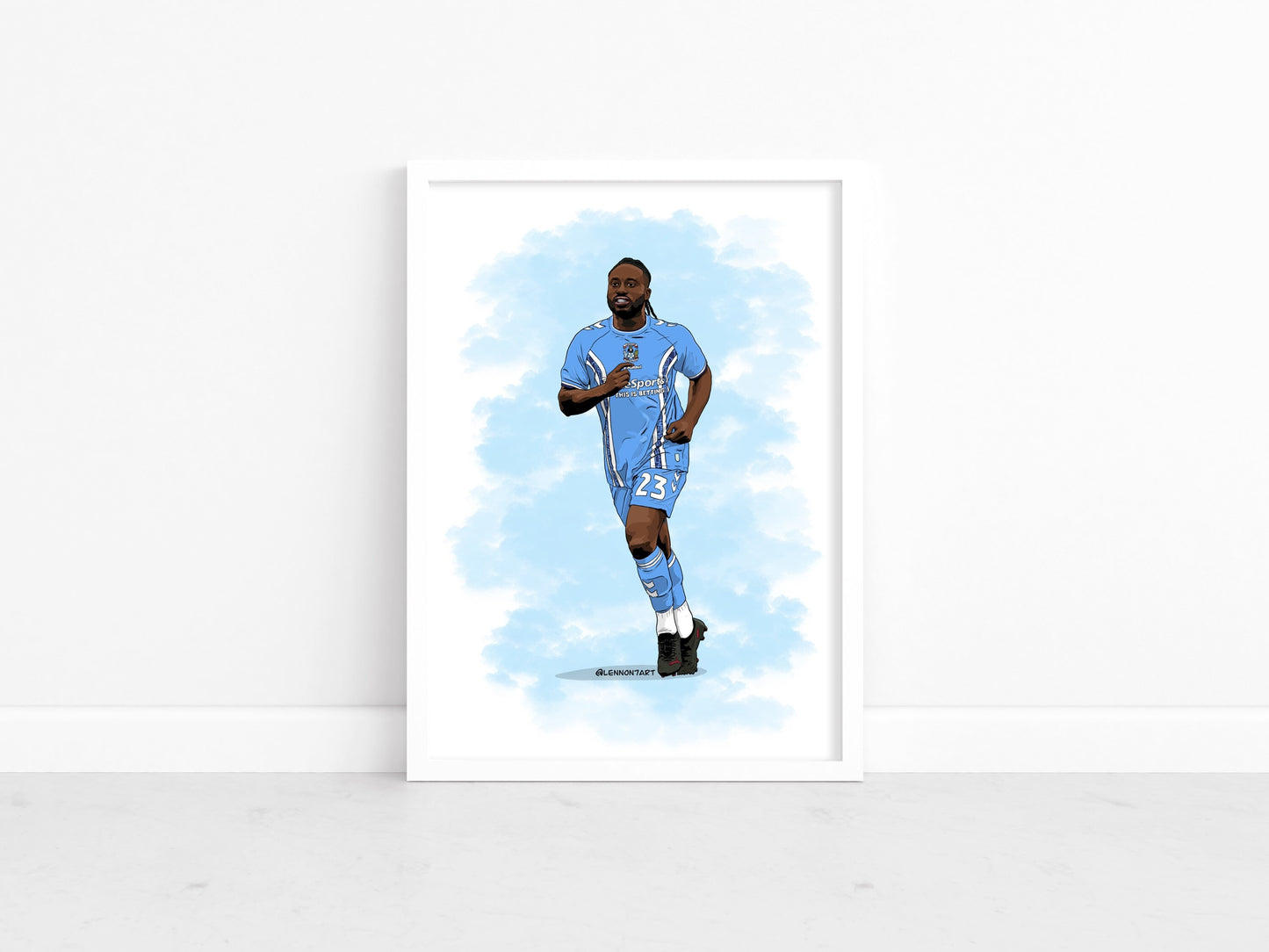 Fankaty Dabo - Sky Blues stars 22-23 print