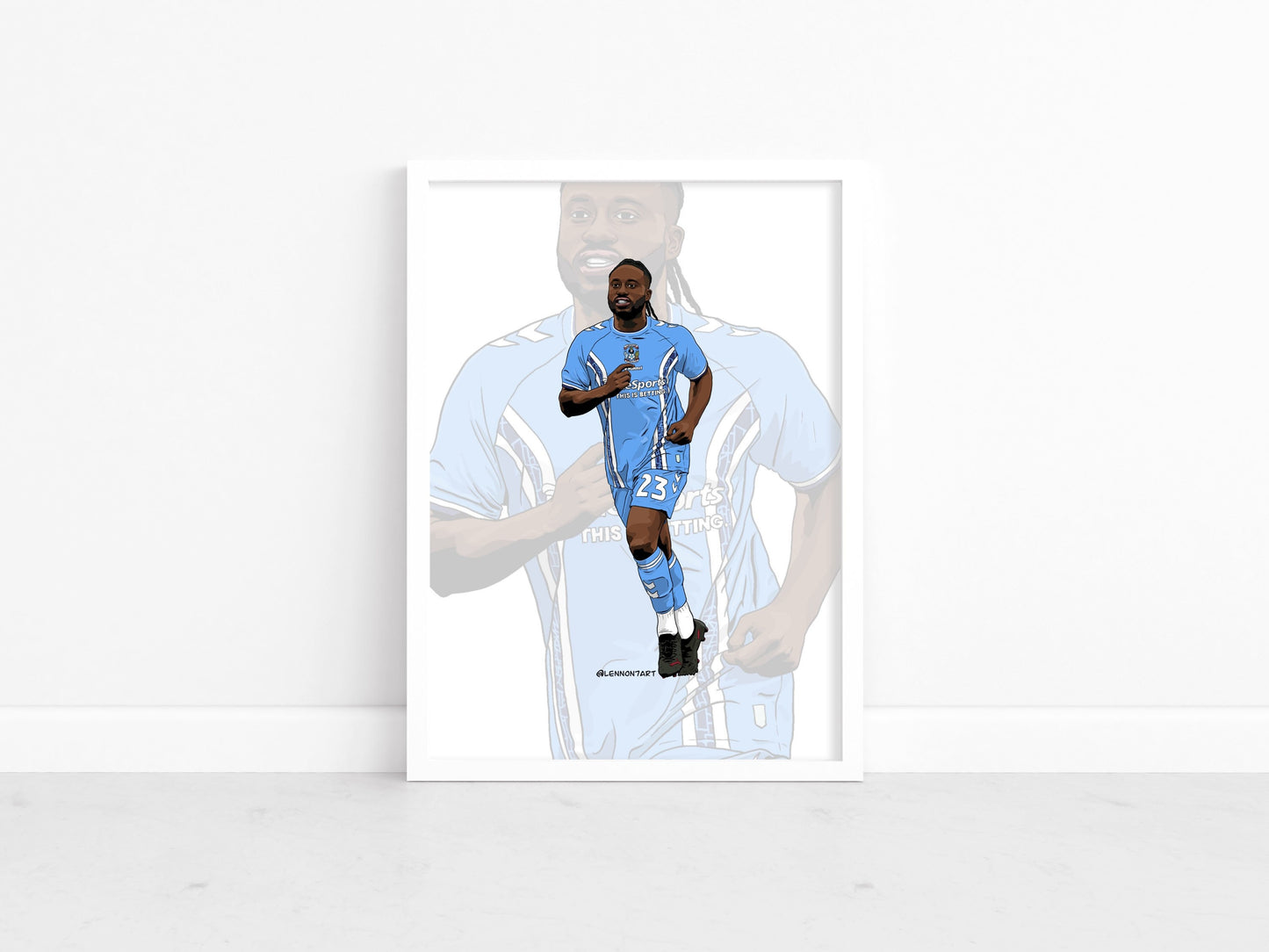 Fankaty Dabo - Sky Blues stars 22-23 print