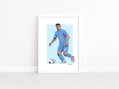 Michael Rose - Sky Blues stars 22-23 print