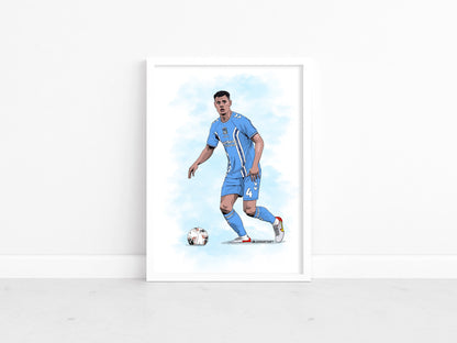 Michael Rose - Sky Blues stars 22-23 print