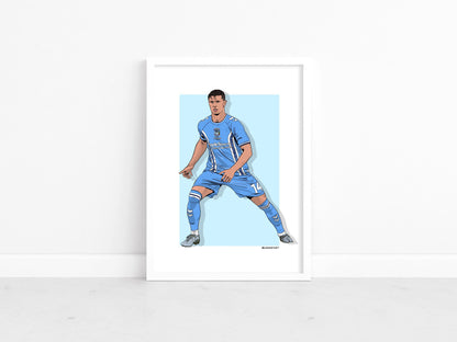 Ben Sheaf - Sky Blues stars 22-23 print