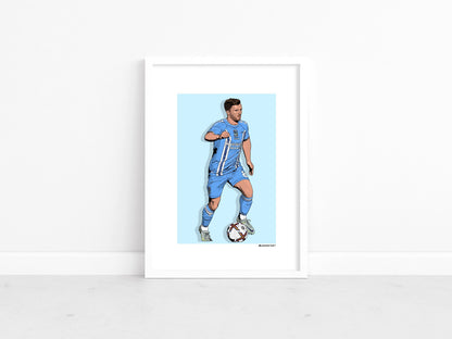 Jamie Allen - Sky Blues stars 22-23 print