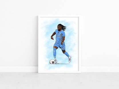 Kasey Palmer - Sky Blues stars 22-23 print