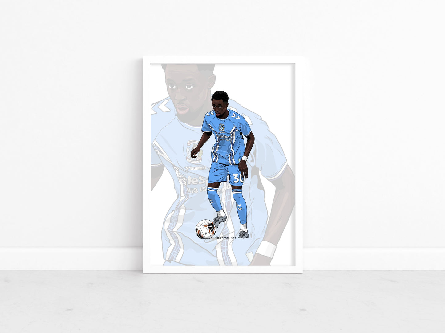 Fabio Tavares - Sky Blues stars 22-23 print