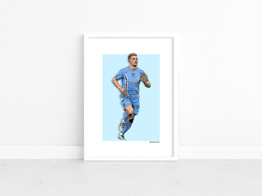 Viktor Gyökeres - Sky Blues stars 22-23 - A3 A4 print